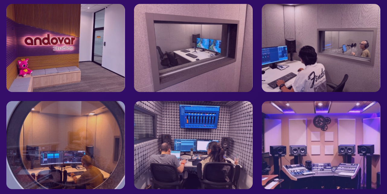 Andovar Studios - 8 Professional Studios for Custom Voice Data Creation